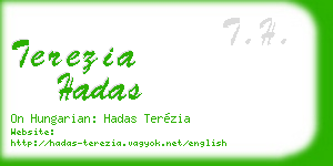 terezia hadas business card